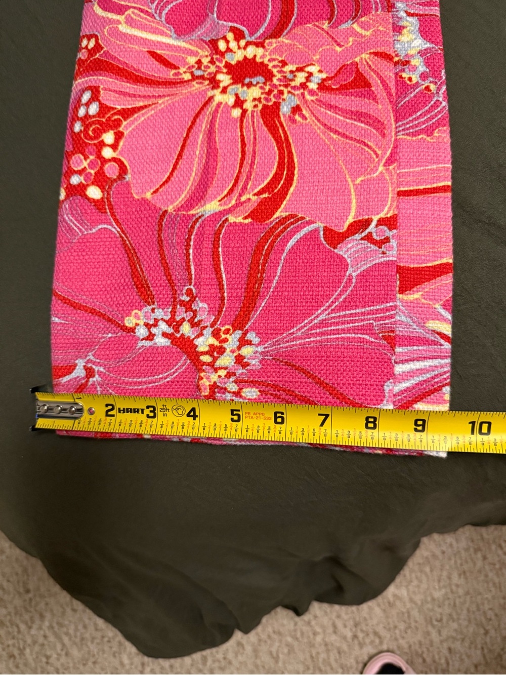 Dolce & Gabbana Pink Floral Wide-Leg Cotton/Flax Pants - Picture 8 of 9